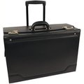 Stebco Stebco 341626 Synthetic Leather Business Case On Wheels, Black 341626